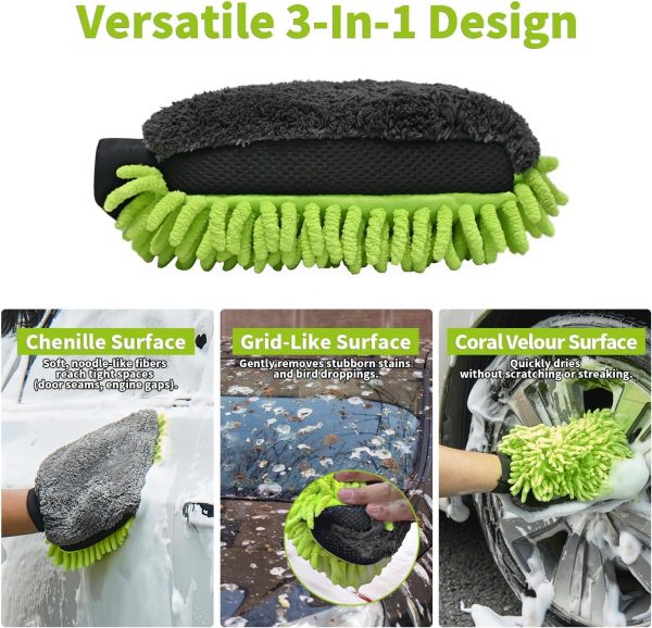 DU Life Mikrofase Auto-Waschhandschuh 2 Stück – Bild 4