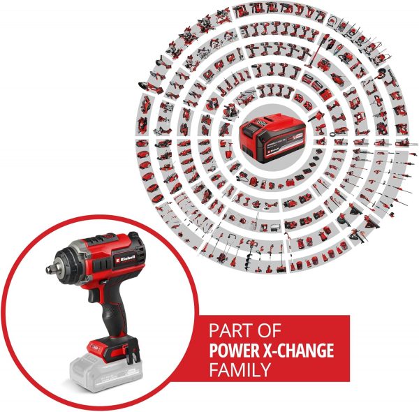 Einhell Professional Akku-Schlagschrauber IMPAXXO 18V/450Nm Power X-Change – Bild 3