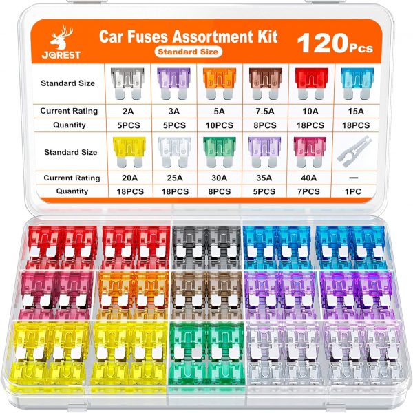JOREST 120Pcs Kfz Sicherungen, Autosicherungen Set